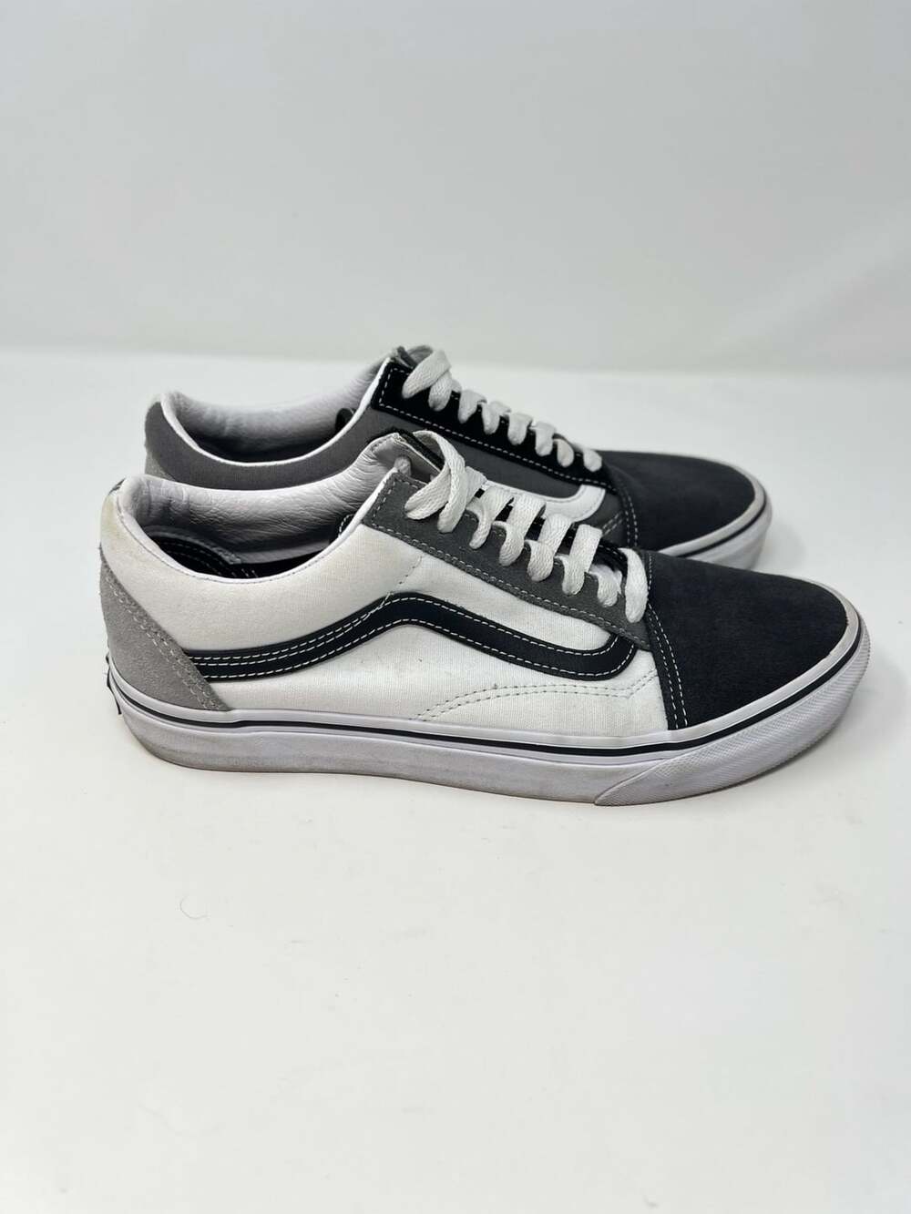 Vans Old Skool Mix & Match Black White Grey Skate Shoes Size 7.0 men 8.5 women